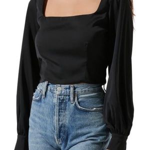 ASTR the Label Square Neck Top